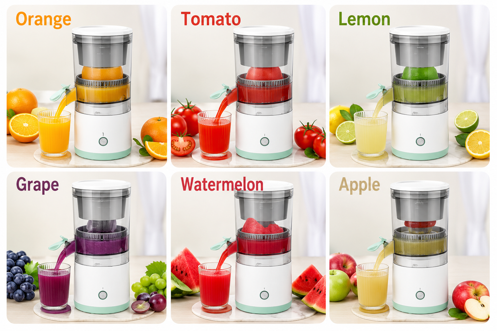 Portable Electric Citrus Juicer | USB Rechargeable Hands-Free Fruit Extractor for Fresh Juice Anywhere
