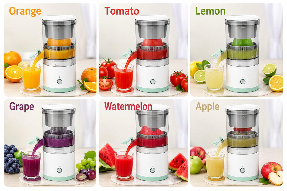 Portable Electric Citrus Juicer | USB Rechargeable Hands-Free Fruit Extractor for Fresh Juice Anywhere