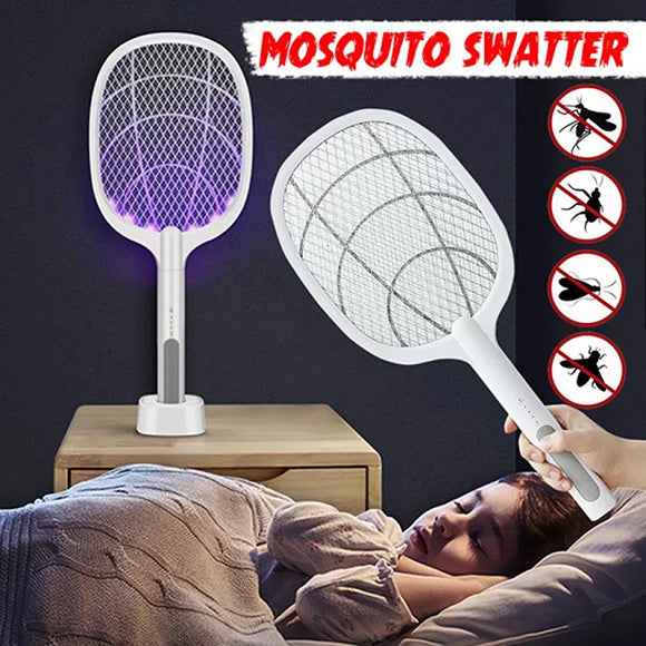 2 in 1 Electric Portable Mosquito Swatter Rechargeable