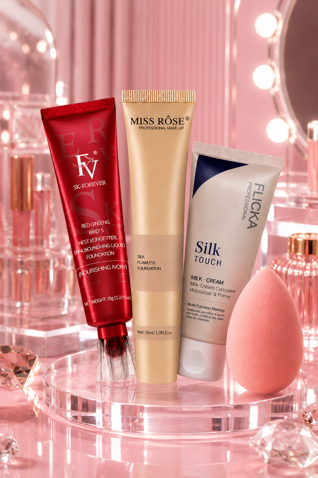 Flawless makeup Essentials combo set