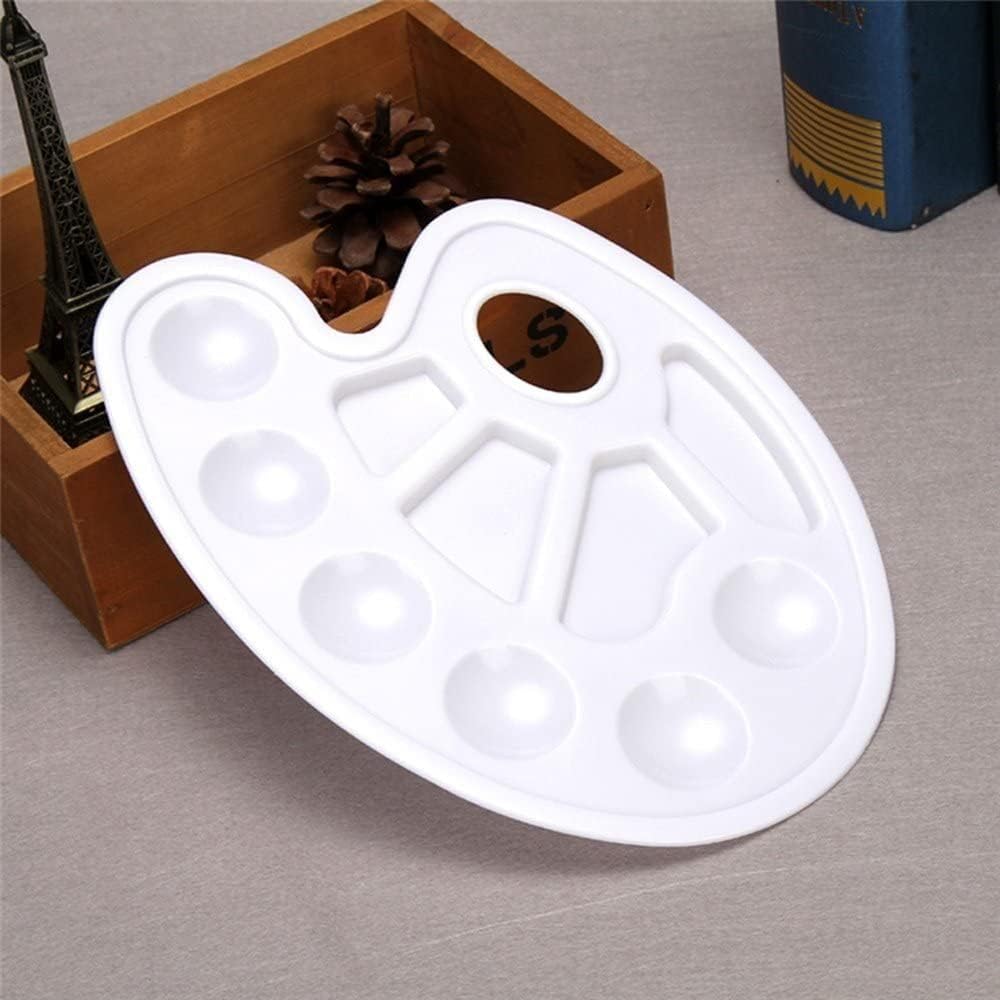 12 Oval Shape Color Mixing Palette For Artist Medium