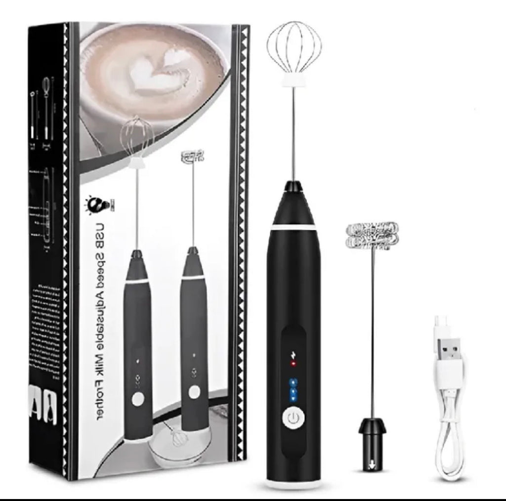 2-in-1 Rechargeable Coffee Beater & Egg Whisk