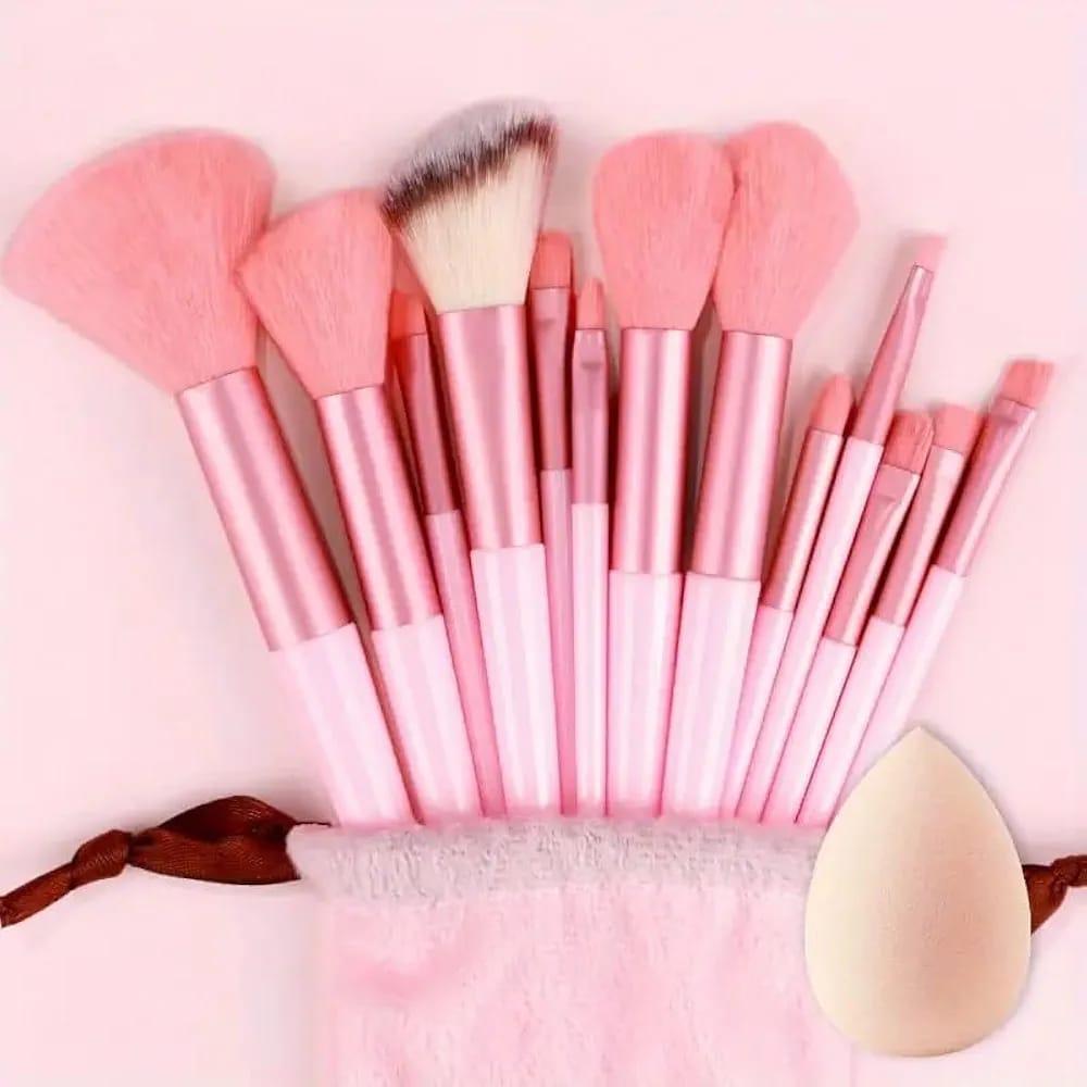 13 pcs synthetic makeup brush set reusable soft blending