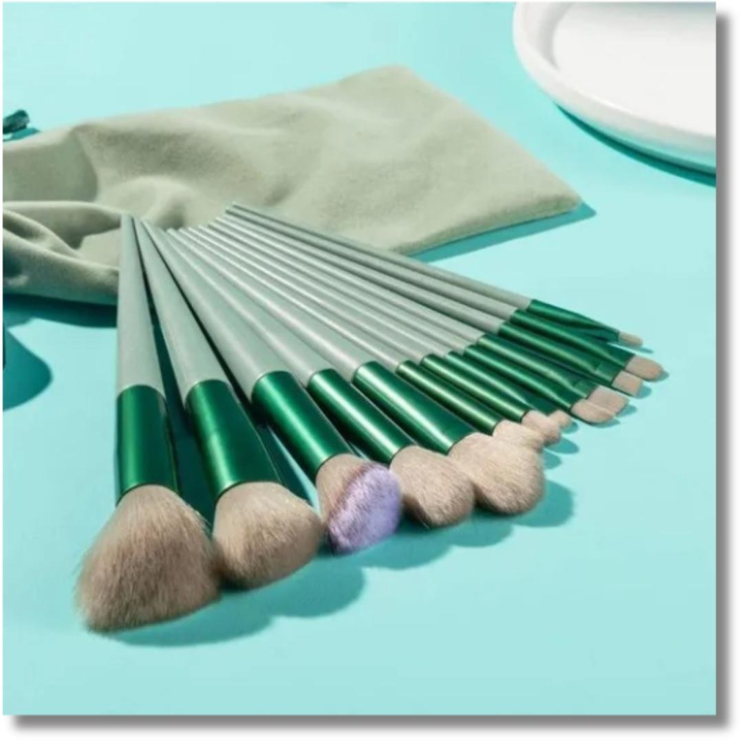 13 pcs synthetic makeup brush set reusable soft blending
