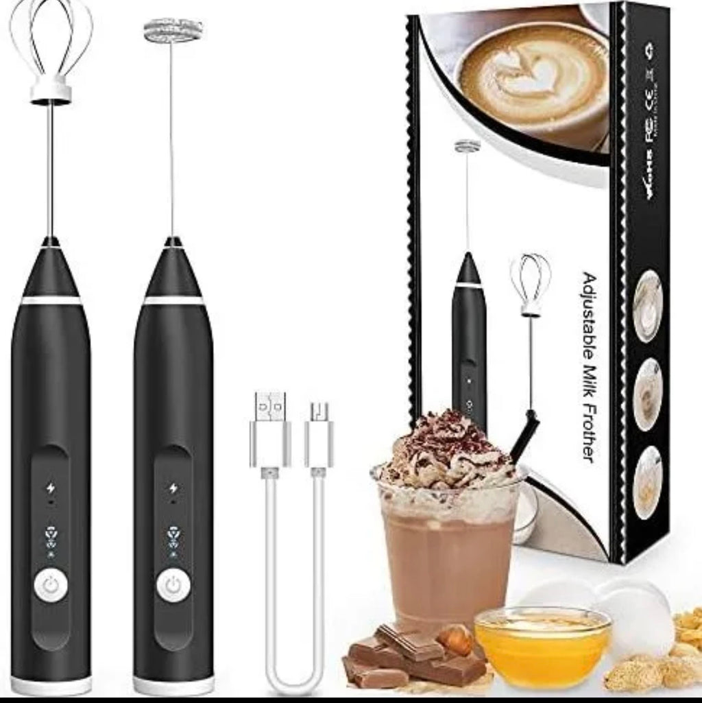 2-in-1 Rechargeable Coffee Beater & Egg Whisk