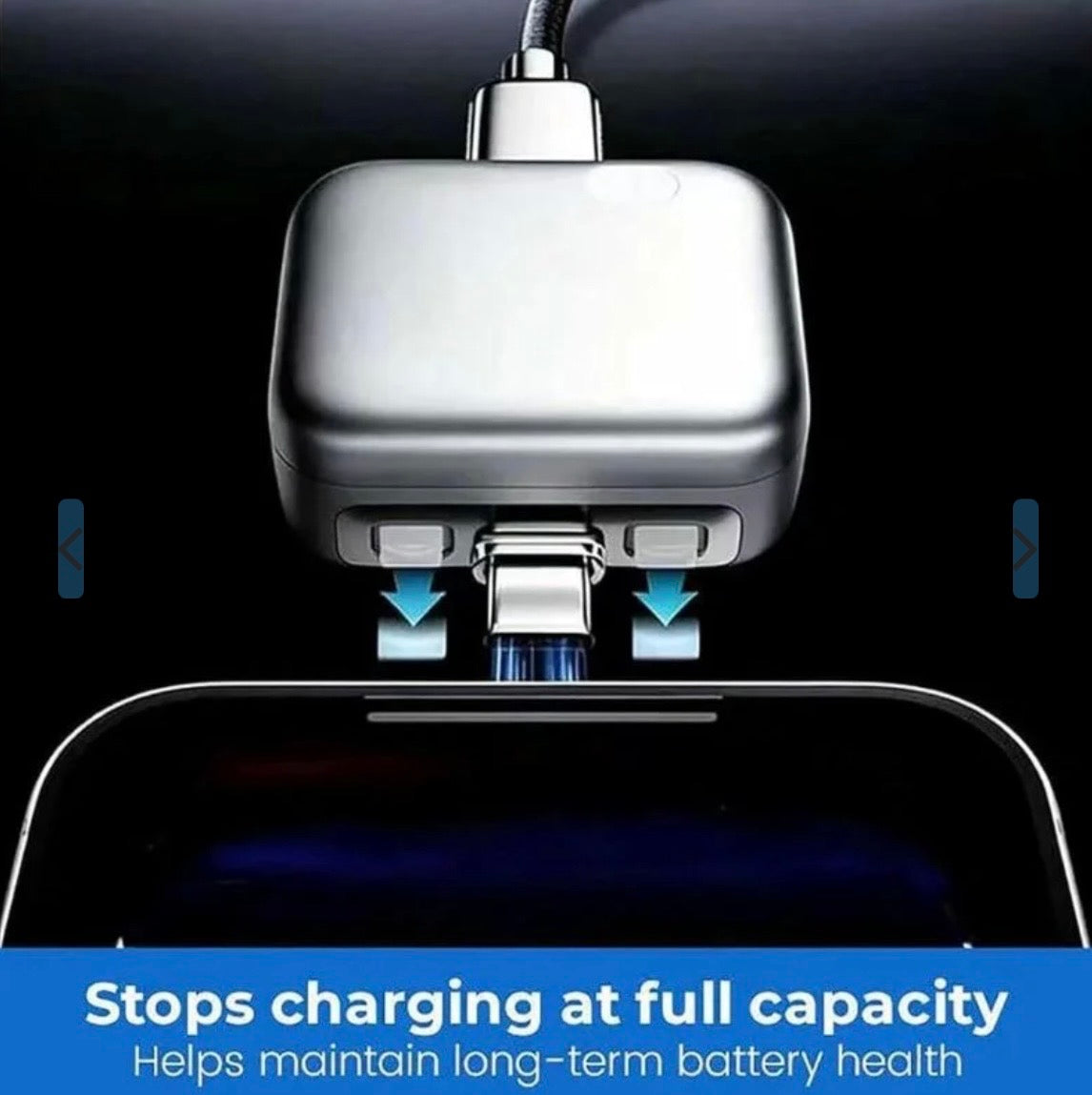 Automatic Charging Disconnector | Model LX-007 | Smart Auto Power Cut-Off Battery Protector | Type-C to Type-C Fast Charging Guardian