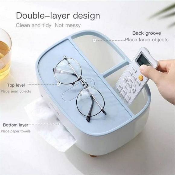 Ecoco Tissue Box Holder Multifunction