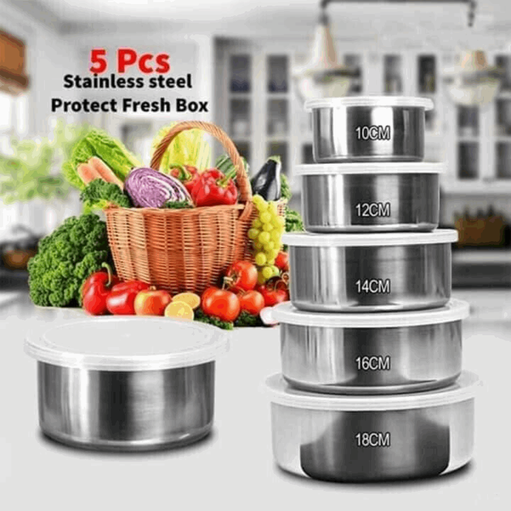 5 Piece Reusable Lunch Containers