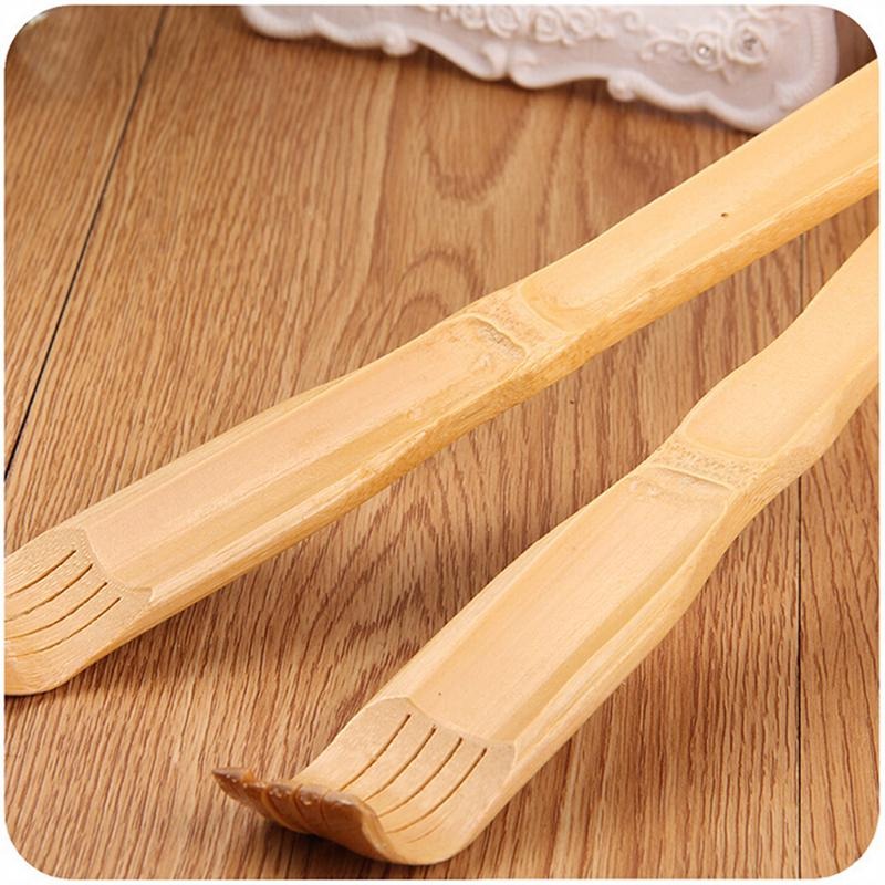 1pc Bamboo Back Scratcher & Massage Roller Stick | Wooden Body Massager for Back, Neck & Full Body Relaxation