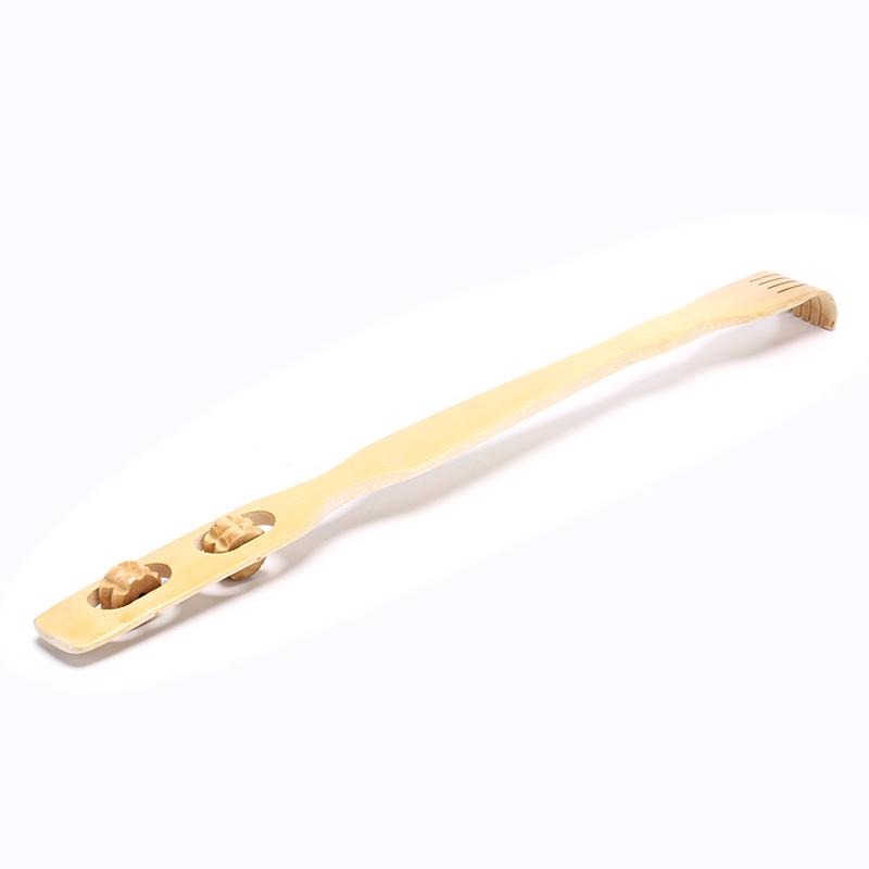 1pc Bamboo Back Scratcher & Massage Roller Stick | Wooden Body Massager for Back, Neck & Full Body Relaxation
