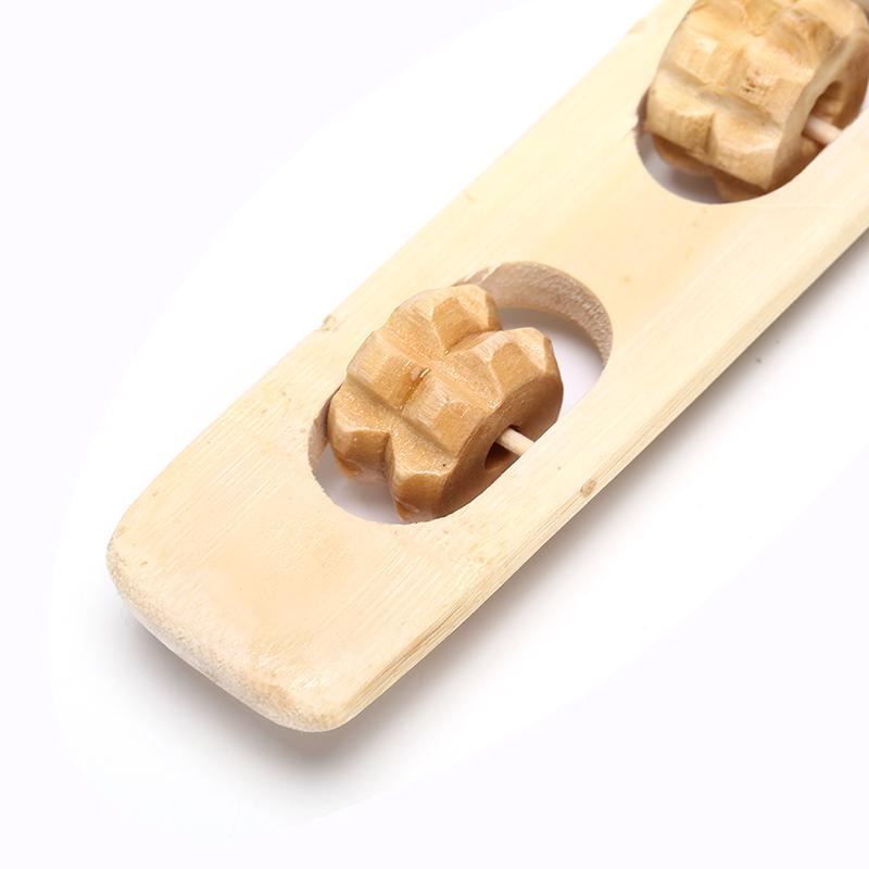 1pc Bamboo Back Scratcher & Massage Roller Stick | Wooden Body Massager for Back, Neck & Full Body Relaxation