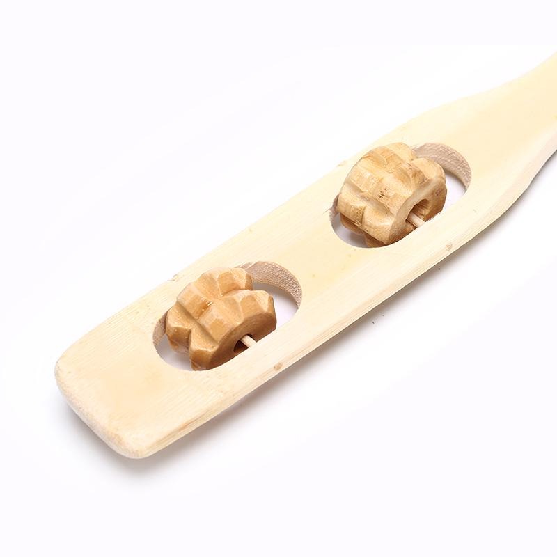 1pc Bamboo Back Scratcher & Massage Roller Stick | Wooden Body Massager for Back, Neck & Full Body Relaxation
