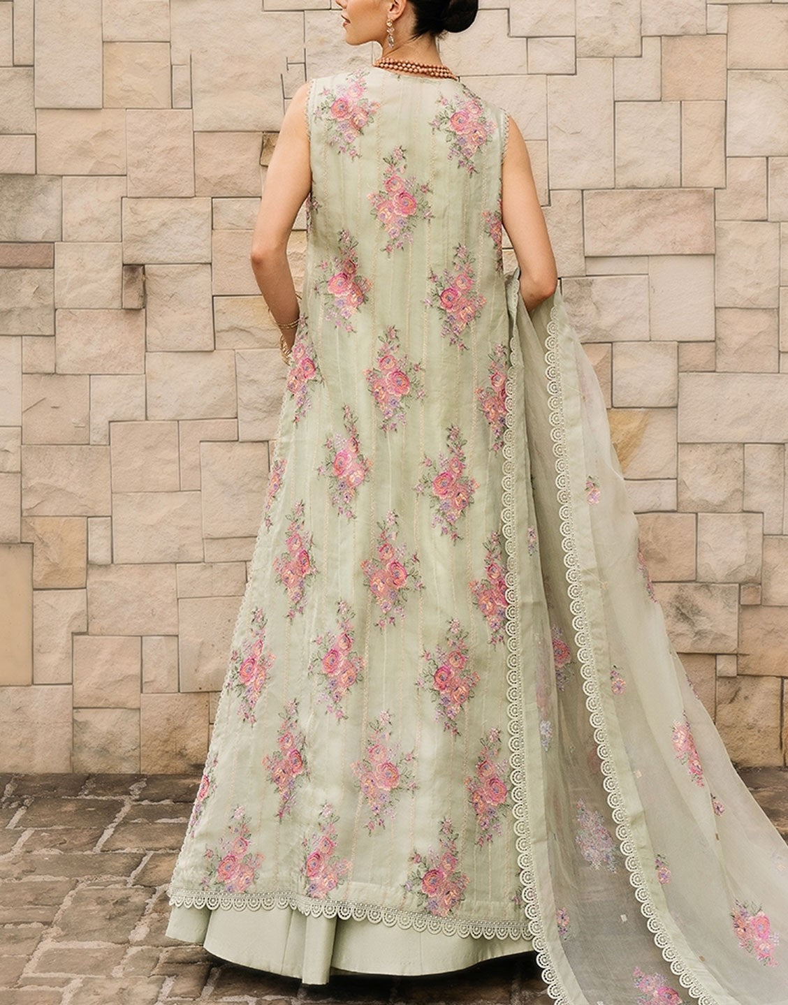 Bareeze Organza Gown Style Party Dress | ESSENCE OF ELEGANCE BNL2423