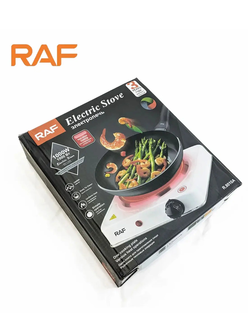 RAF 1000W Portable Hot Plate Cooking Stove Cooker R.8010A