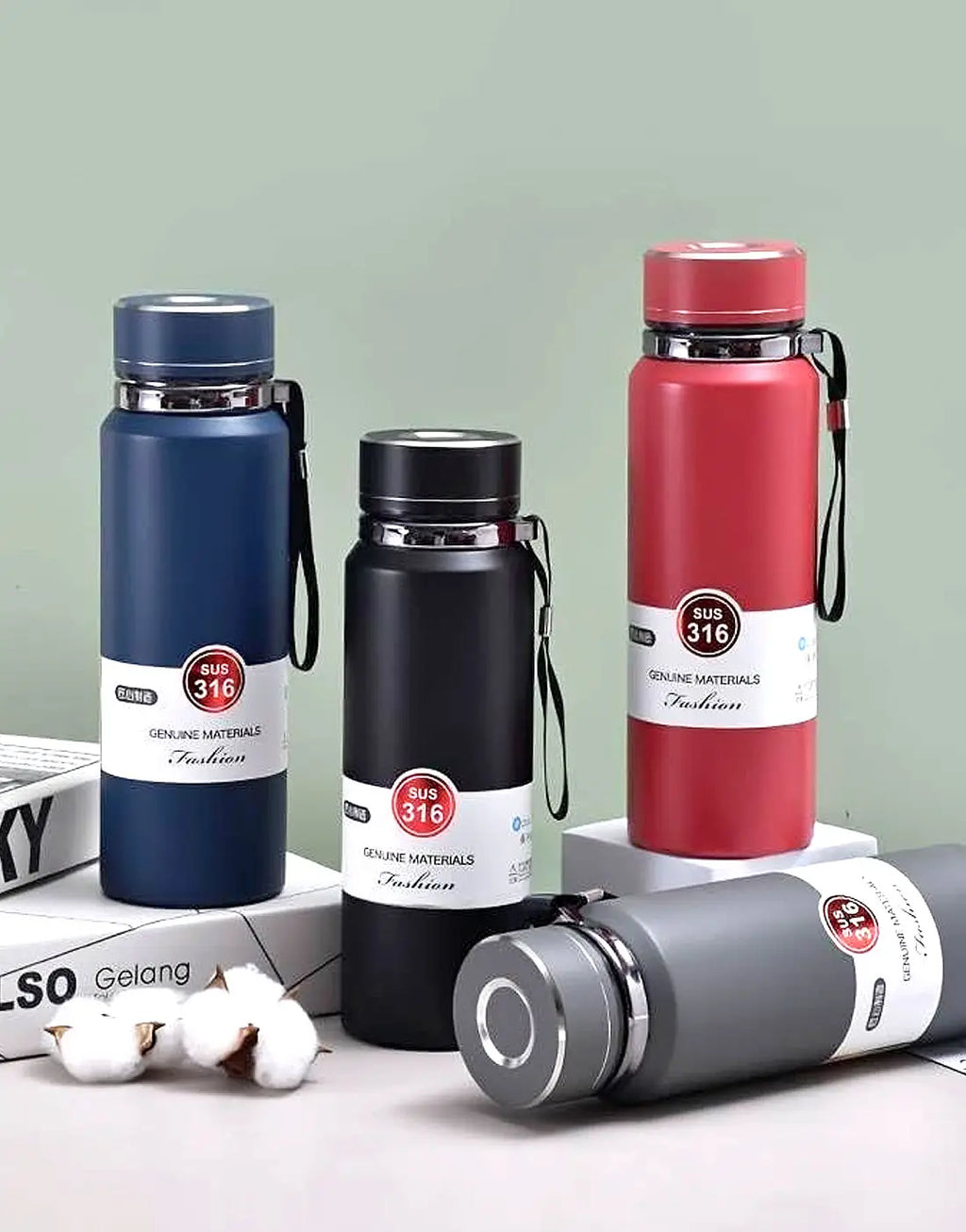 Premium SUS 316 Stainless Steel Red Thermos Bottle - 800 ML